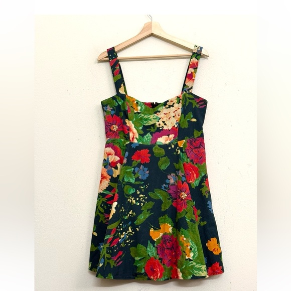 Sézane Salie Floral Print Fit & Flare Sundress in Navy Multicolor Size Us 8 - Picture 11 of 16